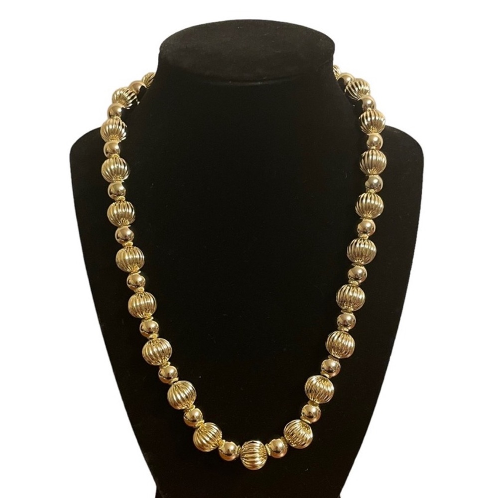 New J crew Ornament beaded gold necklace